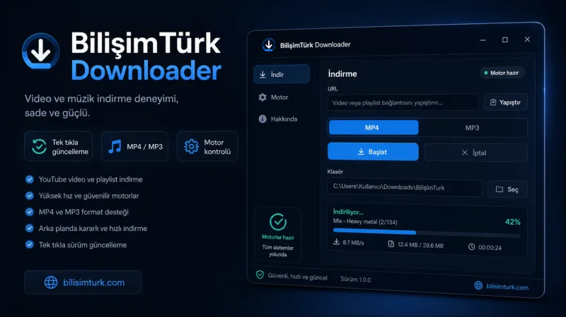 BilişümTürk Youtube Downloader